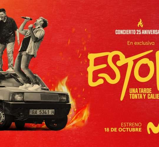 Estopa celebra su 25 aniversario con un recital exclusivo en Movistar Plus+. El próximo 18 de octubre, la plataforma estrena en exclusiva el concierto documental del dúo grabado ante más de 60.000 fans en el Estadi Olímpic Lluís Companys de Barcelona.