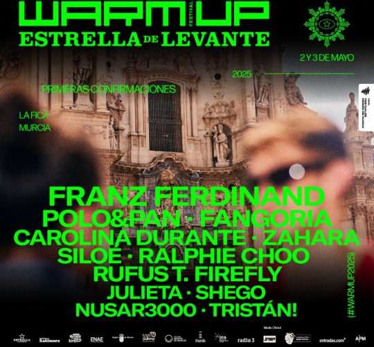Primeros nombres del cartel del Warm Up 2025 en Murcia