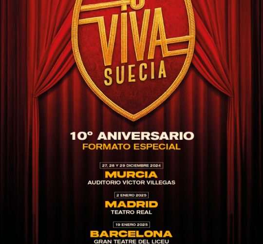 Viva Suecia anuncia conciertos para celebrar su décimo aniversario en el Teatro Real, el Gran Teatre del Liceu y el Auditorio Víctor Villegas