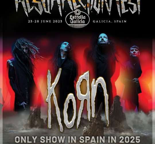 El Resurrection Fest Estrella Galicia 2025 anuncia a los californianos Korn como nuevos cabezas de cartel