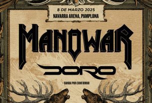 Manowar encabeza la primera edición del festival Kingdom of Rock de Pamplona, que se celebrará el 8 de marzo de 2025 en el Navarra Arena.