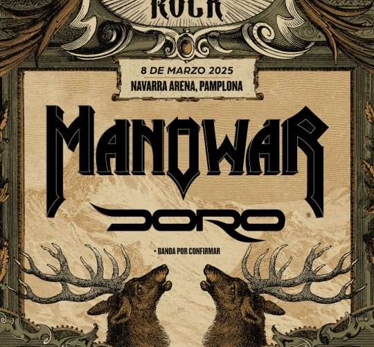 Manowar encabeza la primera edición del festival Kingdom of Rock de Pamplona, que se celebrará el 8 de marzo de 2025 en el Navarra Arena.
