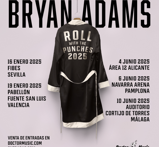 Acaba de dar cinco conciertos con entradas agotadas y ahora Bryan Adams amplía su gira de 2025 por España con más fechas.