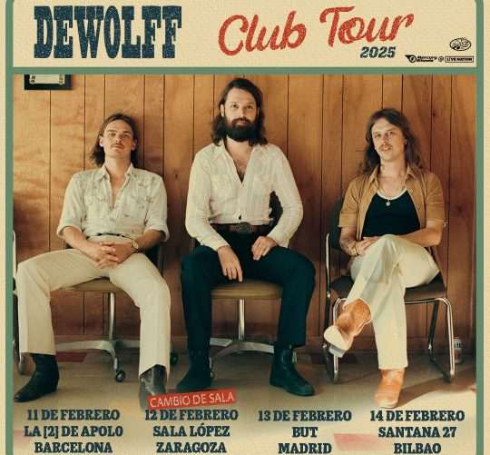 Dewolff protagonizarán una nueva gira española en febrero en la que presentarán su notable nuevo disco en Barcelona, Zaragoza, Madrid y Bilbao
