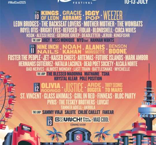 Mad Cool Festival 2025 ha desvelado su programación diaria y ampliado su cartel con la gran incorporación de Nine Inch Nails