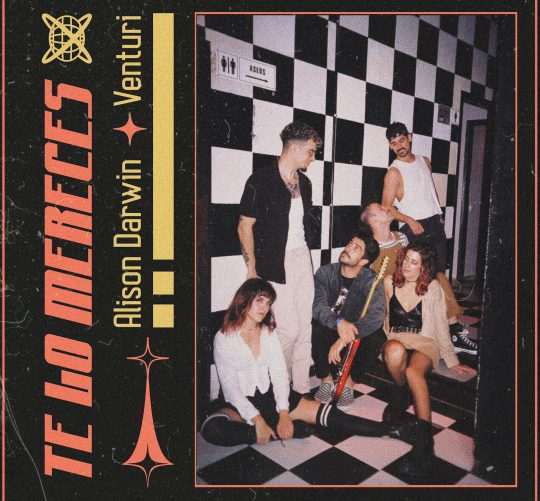 Alison Darwin, desde Barcelona, y Venturi, desde Madrid, se unen ahora en esta ruidosa y guitarrera colaboración titulada 'Te lo mereces'.