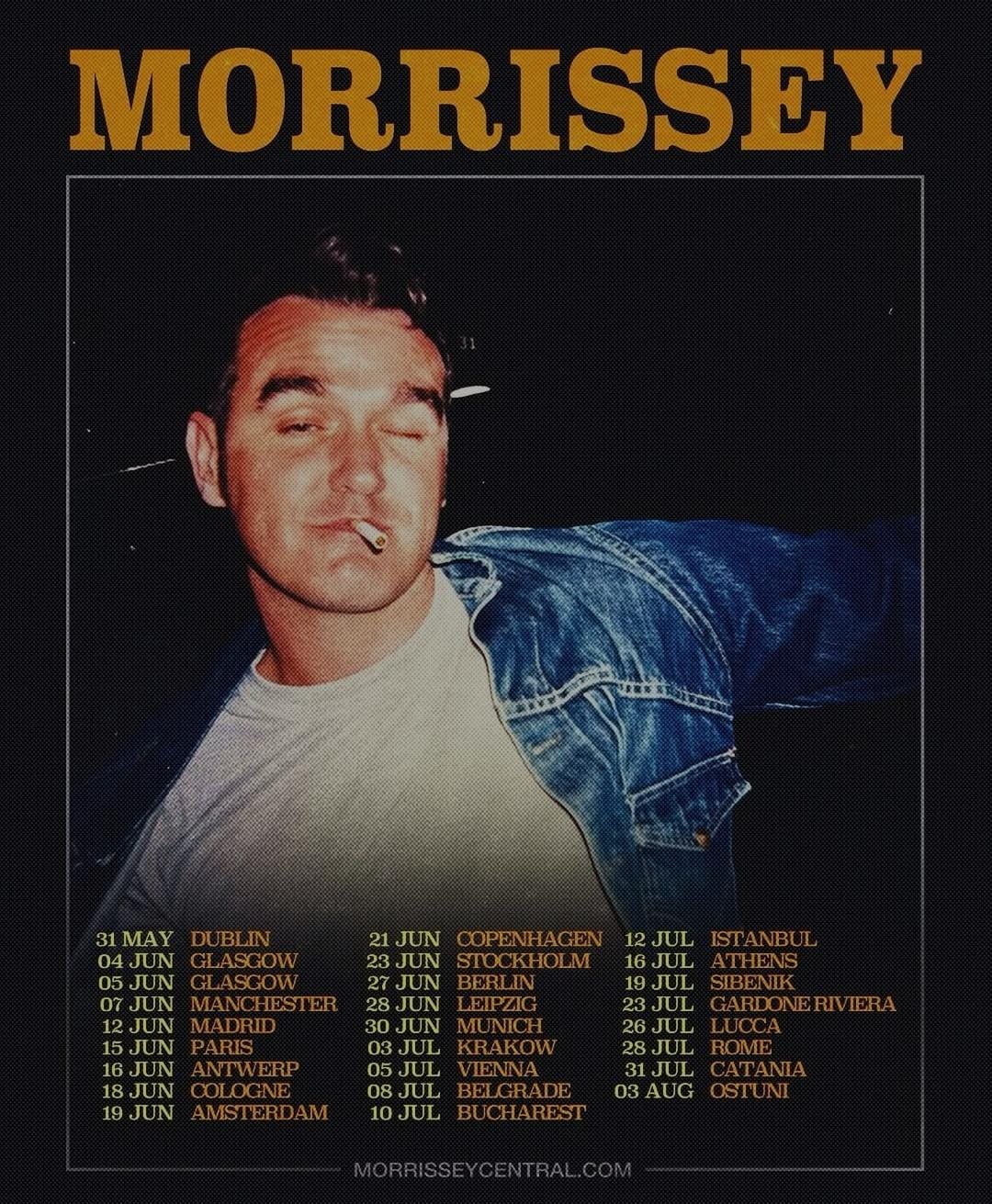 Morrissey actuará en Madrid el próximo 12 de junio de este año 2025. Así lo ha anunciado el propio artista en las redes sociales