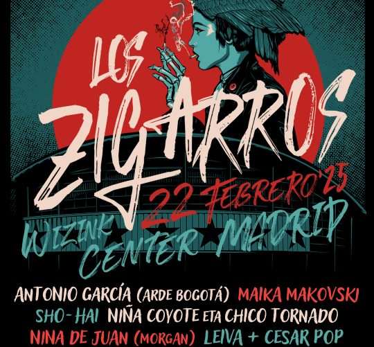 Ya tenemos todos los invitados para el concierto de Los Zigarros en el Movistar Arena de .Madrid. La cita rockera es el sábado 22 de febrero