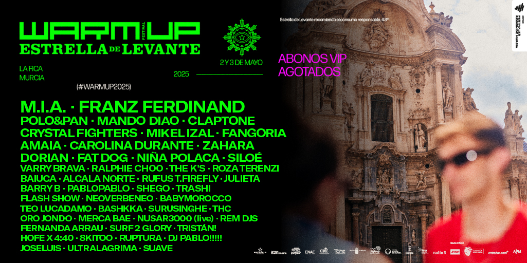 M.I.A., o lo que es lo mismo, Mathangi «Maya» Arulpragasam, es el nombre propio que abandera el cierre de cartel de la edición de 2025 de Warm Up Estrella de Levante