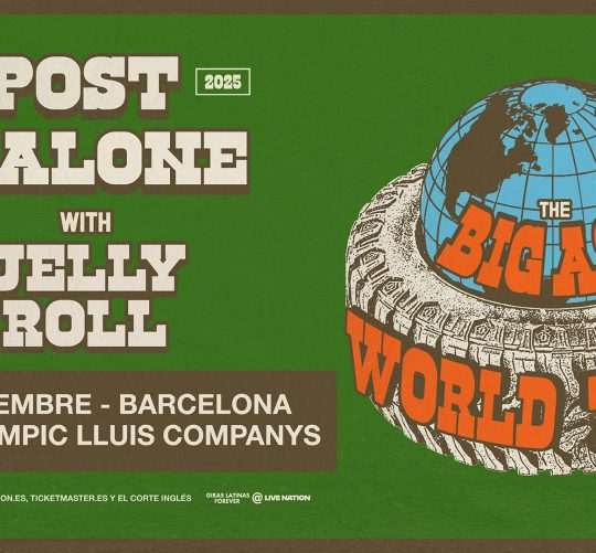 Post Malone anuncia concierto en Barcelona. La cita es el 12 de septiembre de este año en el Estadi Olímpic Lluís Companys de Montjuic.