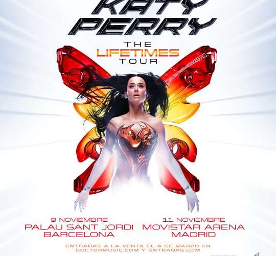 Katy Perry anuncia conciertos en Barcelona y Madrid. Serán el 9 de noviembre en el Palau Sant Jordi y el 11 de noviembre en el Movistar Arena