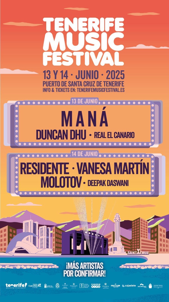 Maná y Residente lideran el cartel del Tenerife Music Festival, que sonará los días 13 y 14 de junio también con Molotov o Vanesa Martín