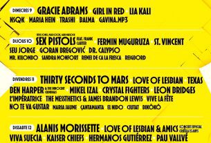 Cartel completo del Festival Cruilla 2025. La cita es los próximos días 9, 10, 11 y 12 de julio en el tradicional Parc del Fòrum de Barcelona