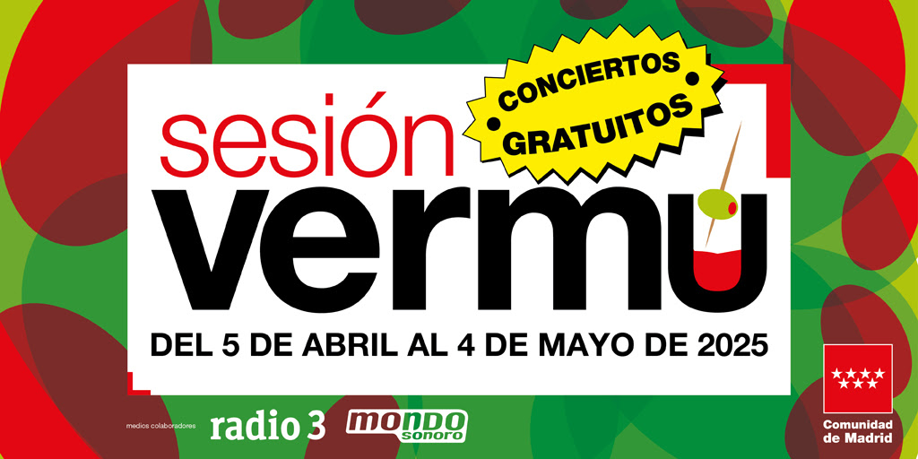 Vuelven los conciertos de Sesión Vermú del 5 de abril al 4 de mayo, con más de 80 actuaciones en diferentes municipios de la región de Madrid