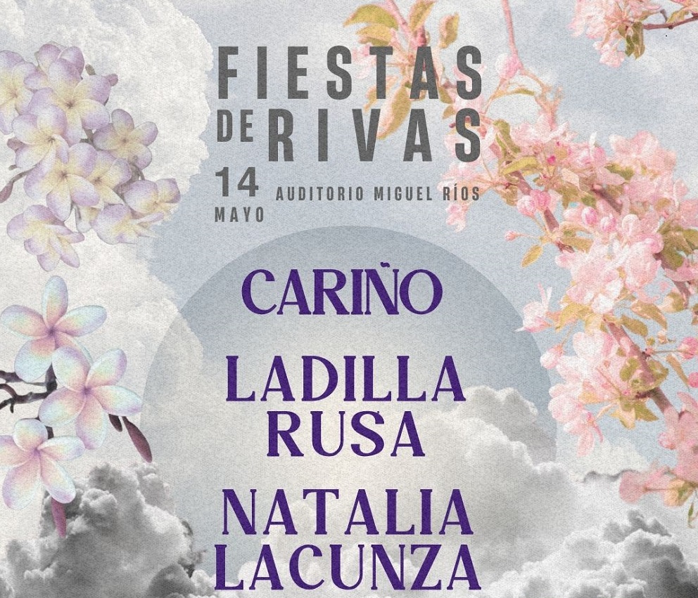 Primeros conciertos de las Fiestas de Rivas 2025, que se celebrarán del 14 al 18 del mes de mayo en el habitual Auditorio Miguel Ríos.