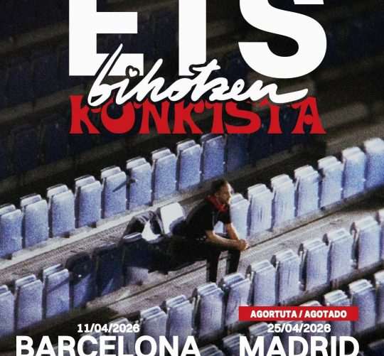 ETS anuncia un nuevo concierto en el Palau Sant Jordi de Barcelona tras agotar en tres horas las entradas para el Movistar Arena de Madrid