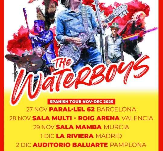 The Waterboys anuncian nueva gira española por nuestros escenarios para finales de noviembre y principios de diciembre de este año 2025.