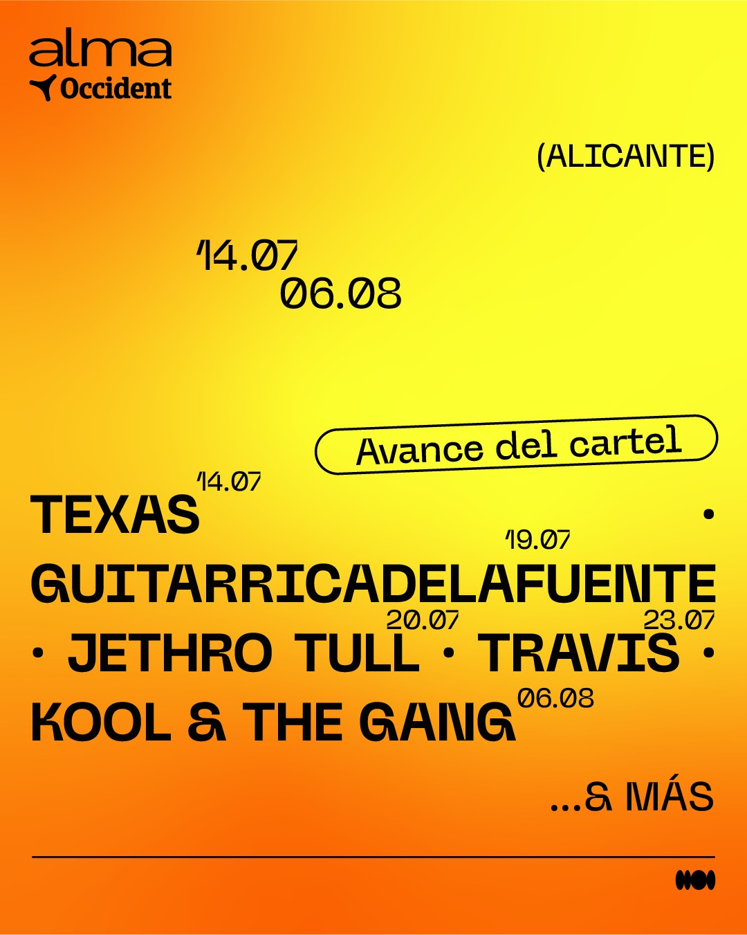 La esencia de alma Occident sigue creciendo y, tras conquistar Barcelona y Madrid, el festival boutique da un nuevo paso y llega a Alicante