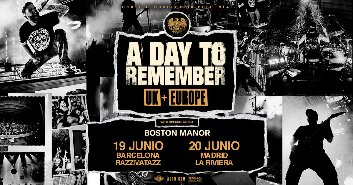 La icónica banda de pop-punk y metalcore A Day To Remember ha confirmado su esperado regreso a España con dos conciertos que serán geniales