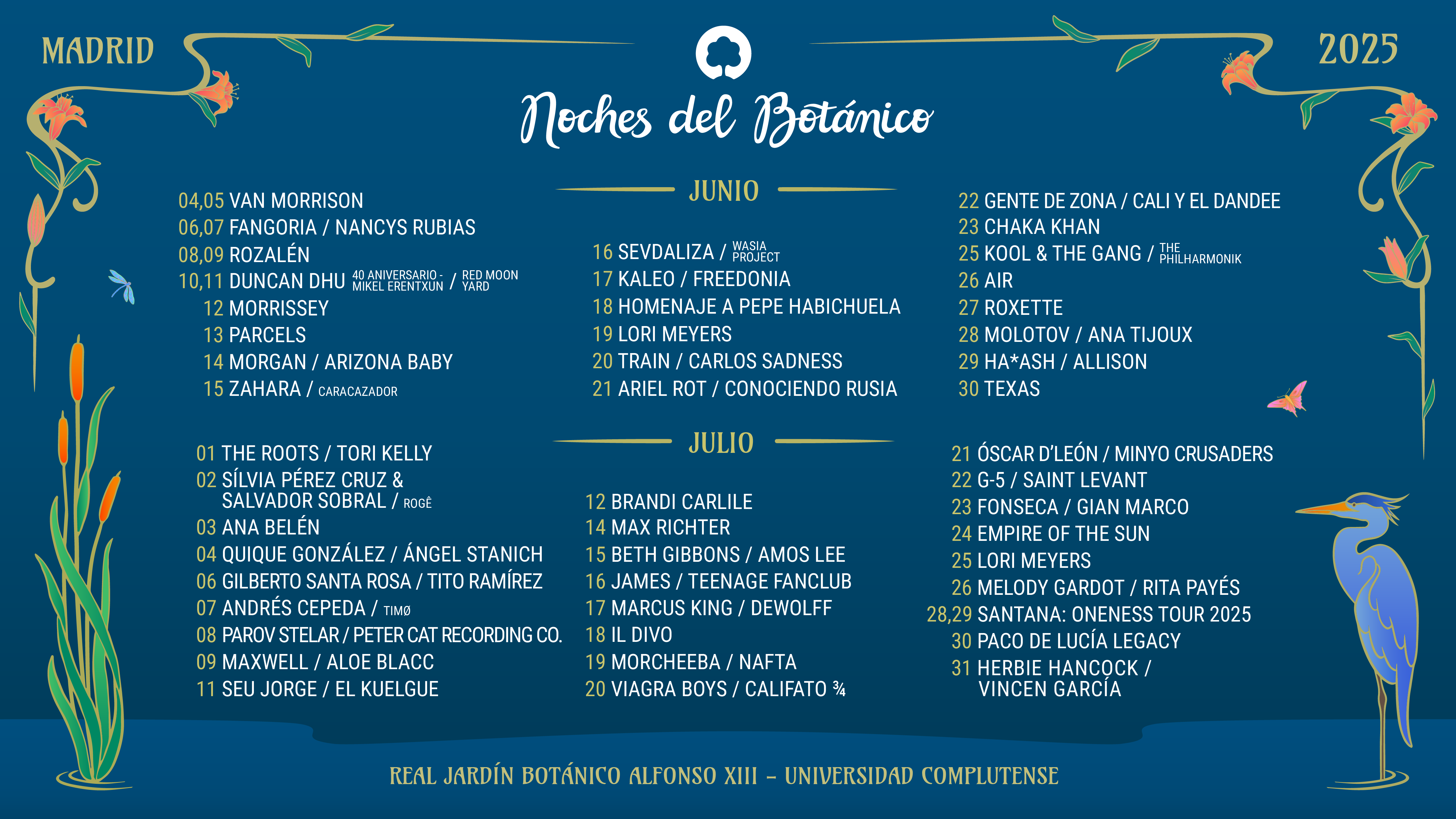 Brandi Carlile y Empire Of The Sun completan la programación de Noches del Botánico 2025, que alcanza así los 53 conciertos en la Complutense