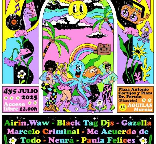 Los próximos 4 y 5 de julio de este presente año 2025 la ciudad costera de Águilas (Murcia) acogerá la primera edición del Conga Festival