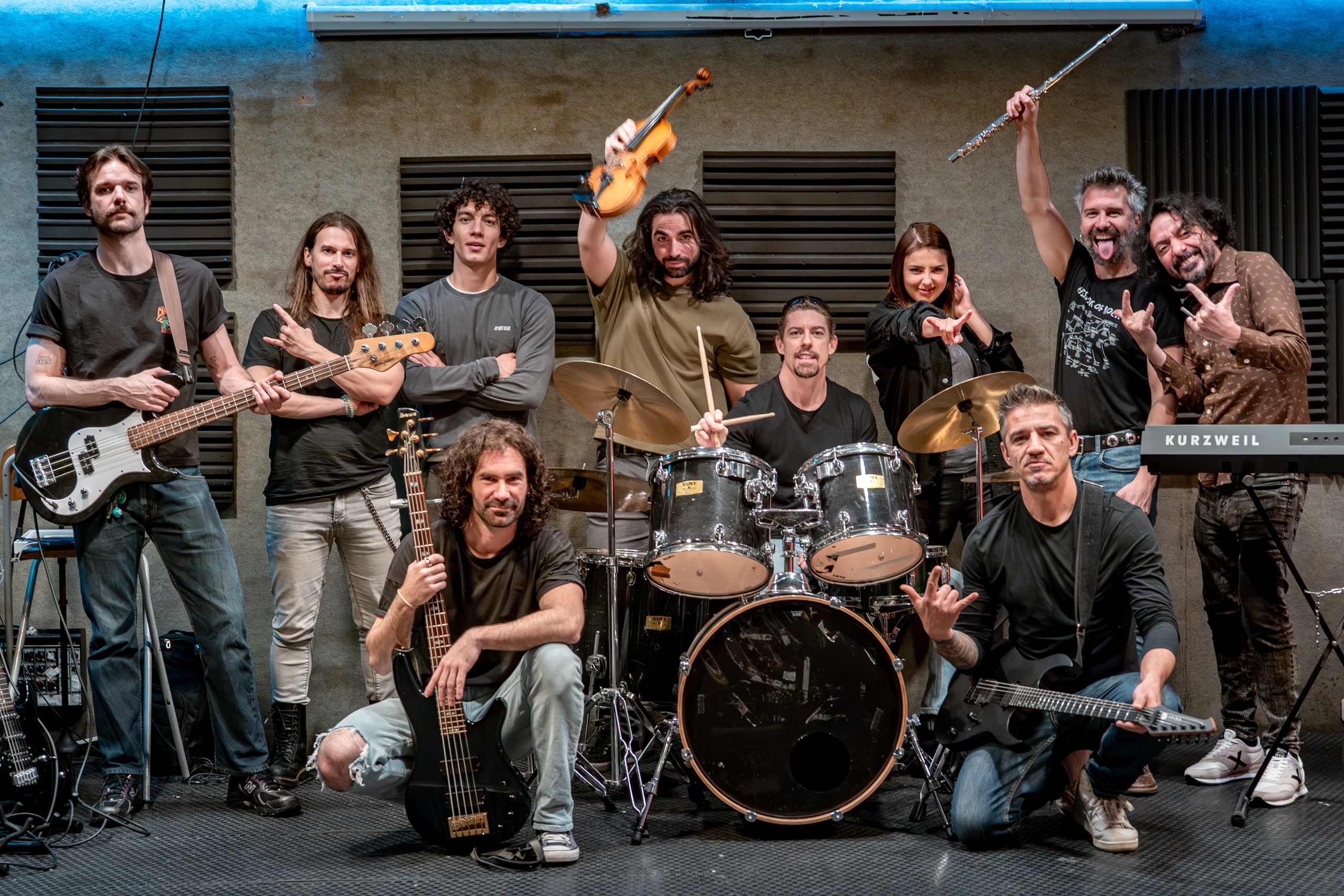 Actores de la película sobre la banda de rock Mago de Oz