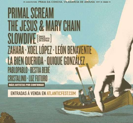 Cartel del Atlantic Fest 2025 con Primal Scream, The Jesus & Mary Chain y Slowdive