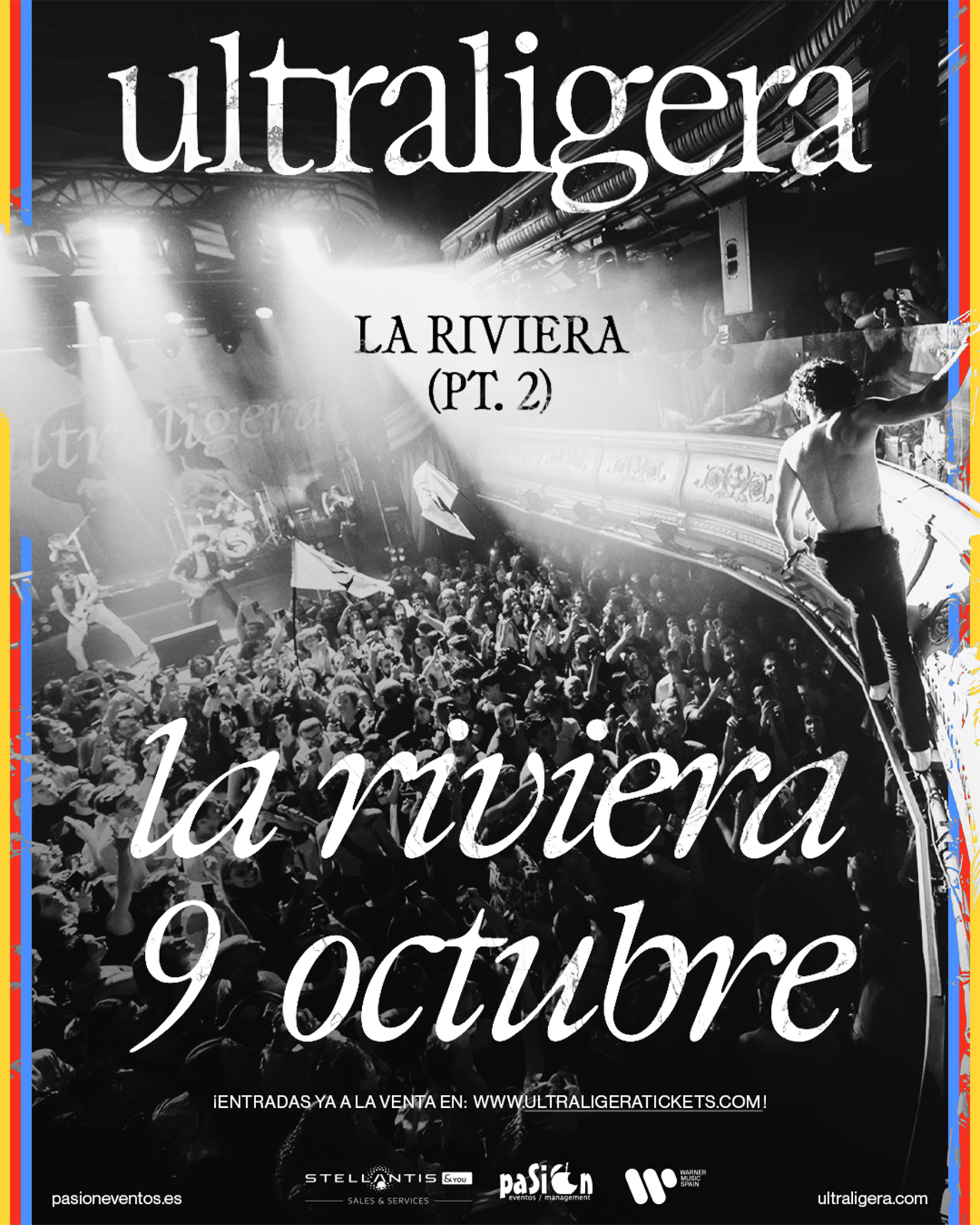 Tras agotar entradas en La Riviera en menos de dos horas para el 11 de octubre de 2025, Ultraligera anuncia segunda fecha el 9 de octubre.