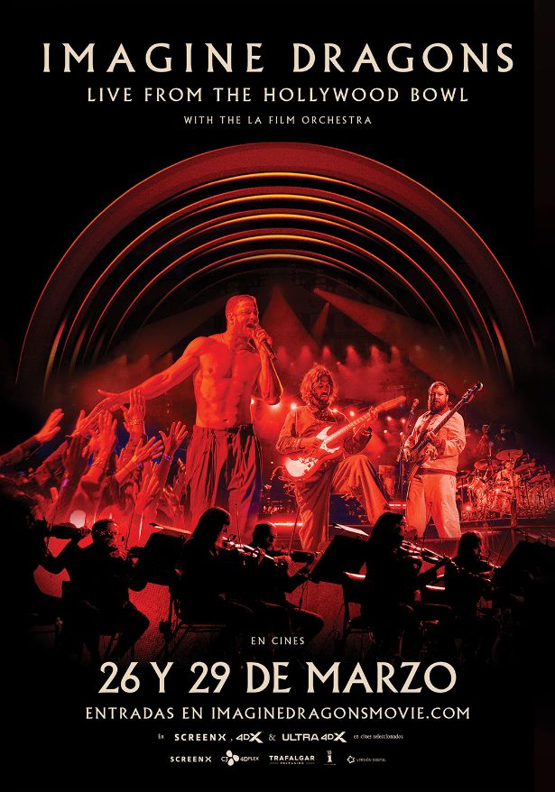 Imagine Dragons llega a los cines españoles con un concierto grabado en directo junto a The L.A. Film Orchestra en el Hollywood Bowl