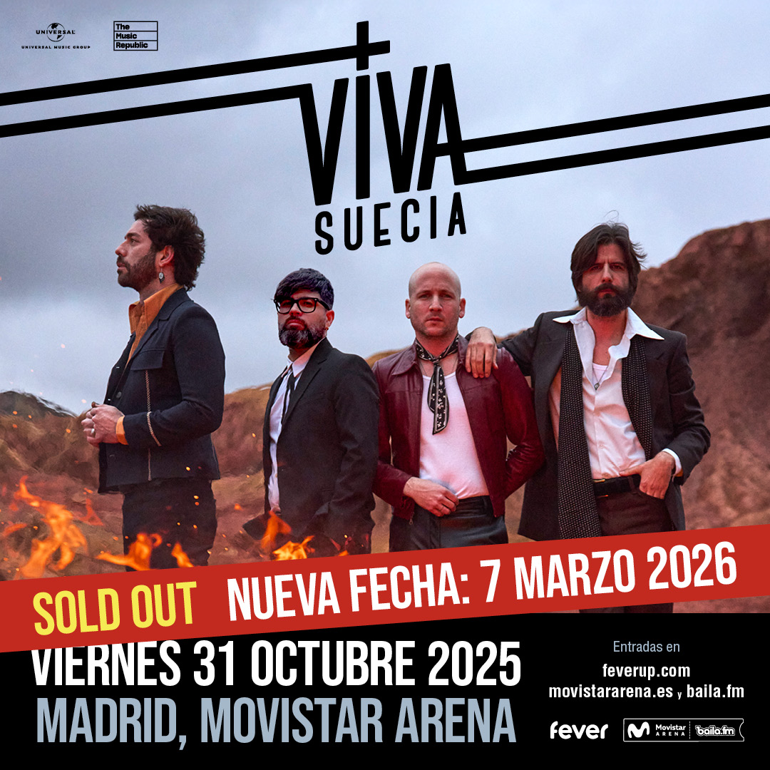 Viva Suecia anuncia dos conciertos en el Movistar Arena de Madrid