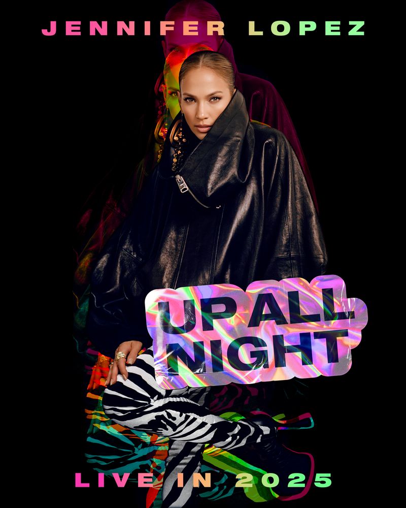 Jennifer Lopez anuncia gira española. Serán en total seis conciertos en otras tantas ciudades, dentro de su tour 'Up all night live in 2025'