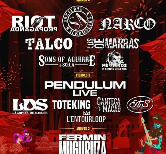 El Pirata Festival Madrid 2025 se celebrará durante los días 2, 3 y 4 de octubre en el Auditorio Miguel Ríos de Rivas Vaciamadrid (Madrid)