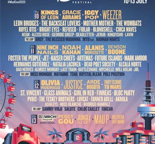 Brunch Electronik x Mad Cool presenta el cartel de su primera edición, que se celebrará el próximo 13 de julio en Madrid como cierre del festival
