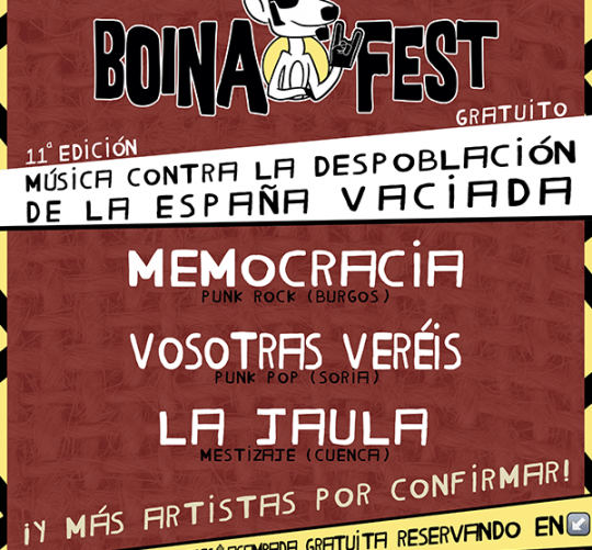 El 9 de agosto de 2025 se celebra en Arenillas (Soria), la undécima edición de Boina Fest, contra la despoblación de la España vaciada