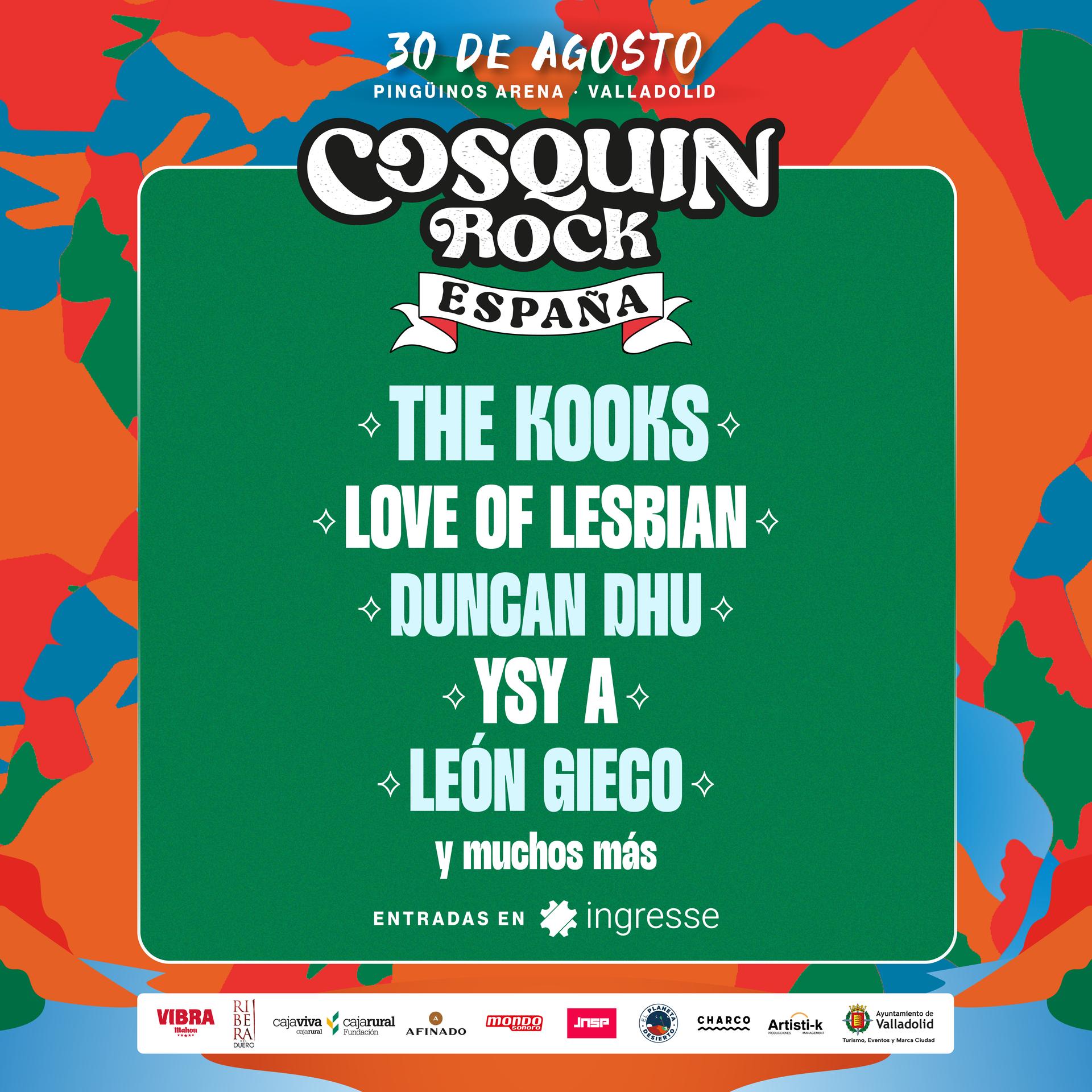 Cosquín Rock España vuelve a Valladolid con una segunda edición que se celebrará el 30 de agosto en de este 2025 en el Pingüinos Arena.