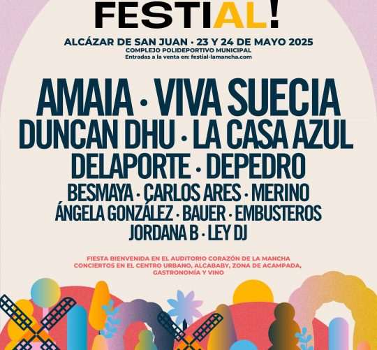 La segunda edición de Festial está cada vez más cerca y se celebrará los días 23 y 24 de mayo de 2025 en Alcázar de San Juan (Ciudad Real)