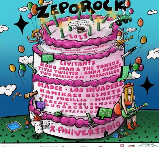 El Zeporock 2025 anuncia su cartel por días. La cita con la décima edición del festival de El Toboso (Toledo) los días 20 y 21 de junio
