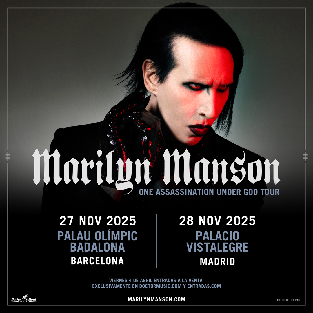 Marilyn Manson anuncia su regreso a los escenarios con su gira, 'One Assassination Under God Tour', que tendrá conciertos en Badalona y Madrid