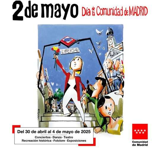 Aquí está la programación de las Fiestas del 2 de mayo en Madrid para este año 2025, que incluye una programación de conciertos gratuitos.
