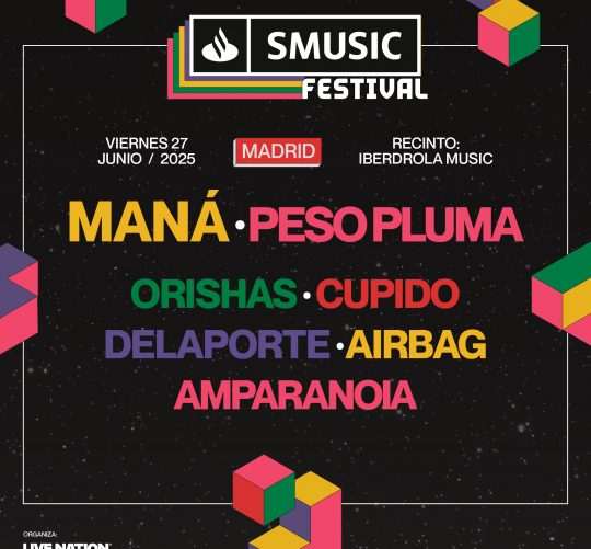 Llega a Madrid SMusic Festival, una nueva propuesta musical que celebrará su primera edición el próximo 27 de junio en el recinto Iberdrola Music