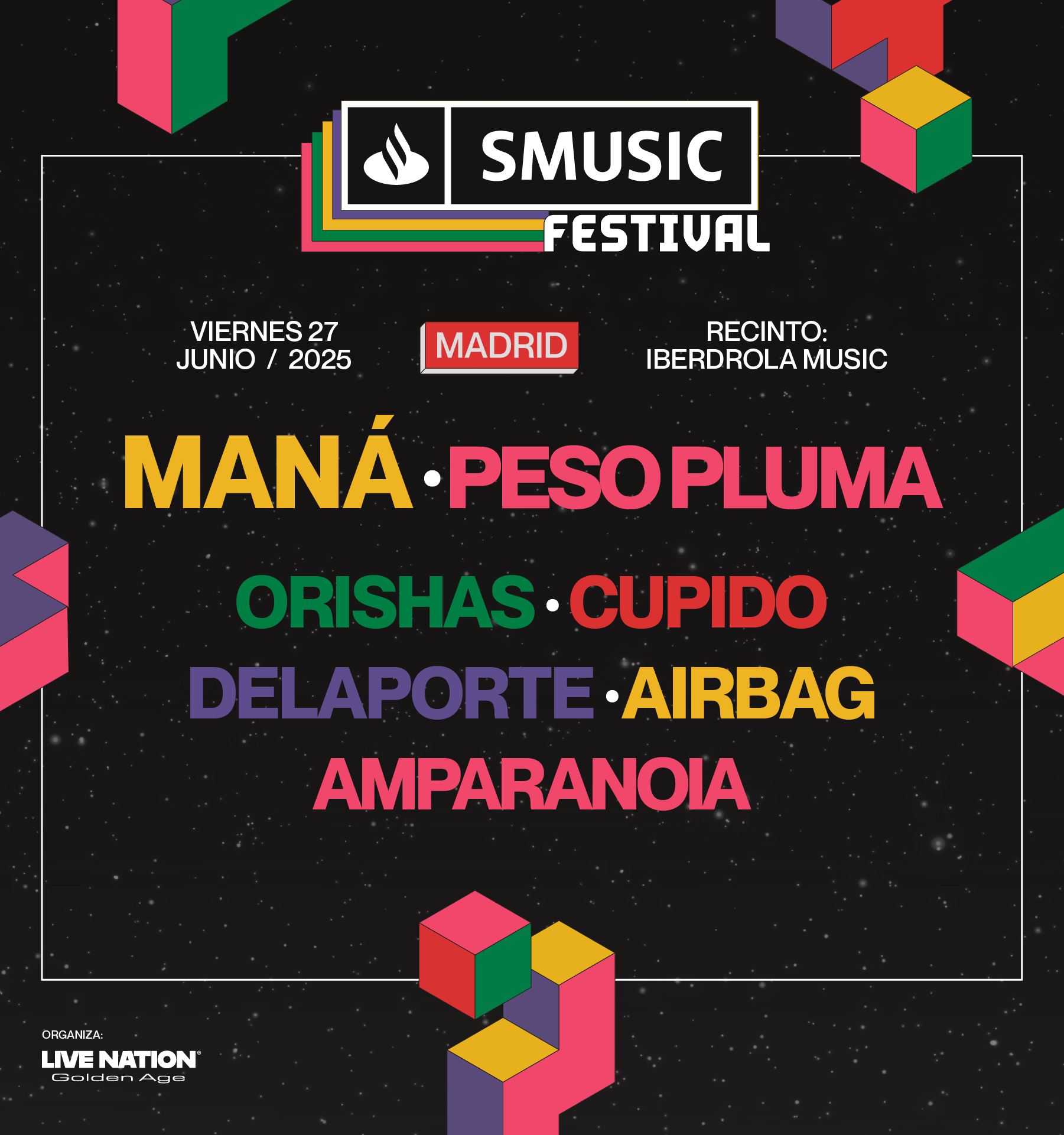 Llega a Madrid SMusic Festival, una nueva propuesta musical que celebrará su primera edición el próximo 27 de junio en el recinto Iberdrola Music