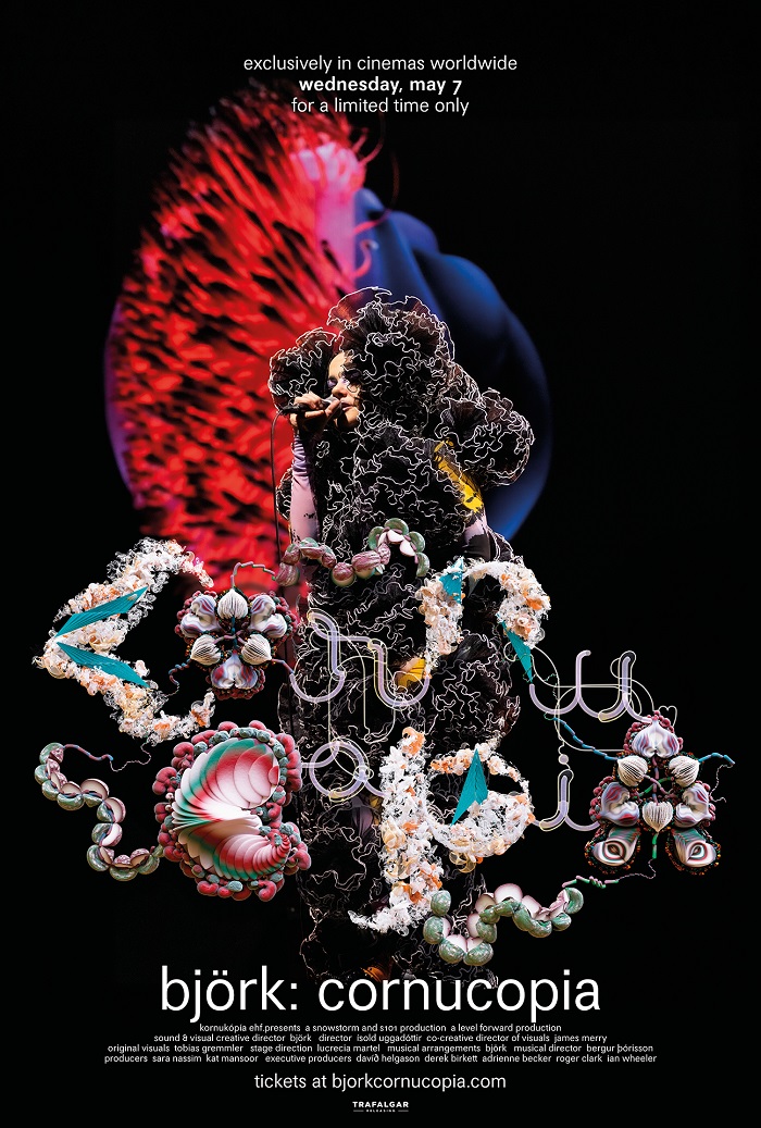 Björk llega a los cines españoles y de todo el mundo con la película del concierto 'Cornucopia', una experiencia desde el próximo 7 de mayo