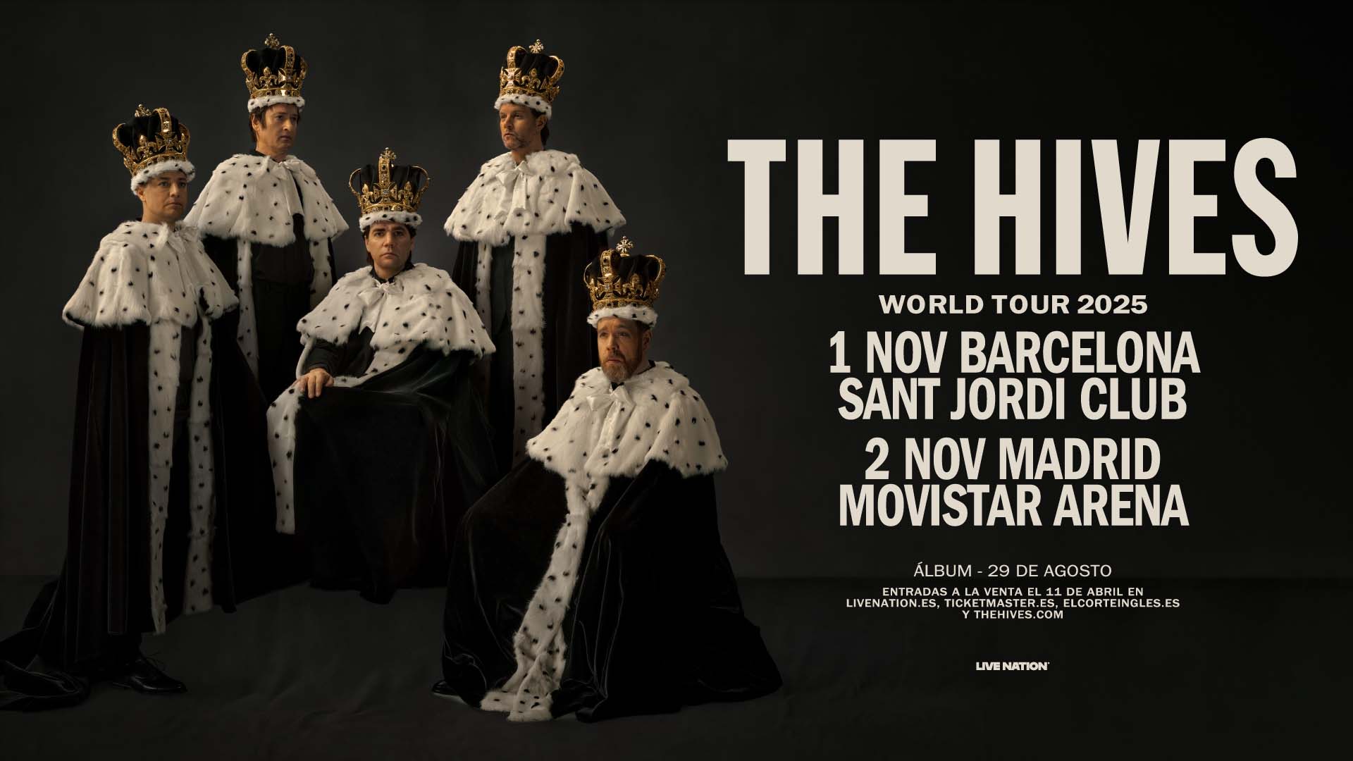 The Hives anuncian conciertos en Barcelona y Madrid en noviembre para presentar su séptimo disco, 'The Hives forever, forever The Hives'