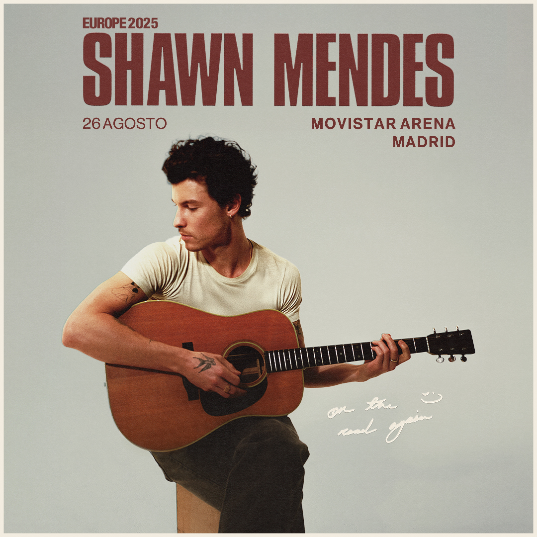 Shawn Mendes anuncia un único concierto en España dentro de su próxima gira, que tendrá lugar el martes 26 de agosto en el Movistar Arena de Madrid