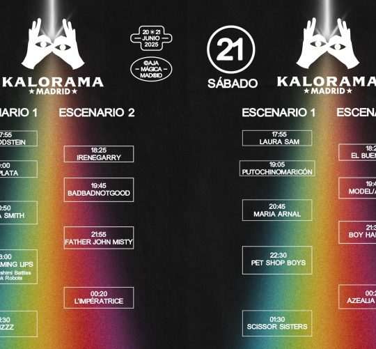 Horarios de Kalorama Madrid 2025. El festival celebra su segunda edición los días 20 y 21 de junio en el amplio recinto de La Caja Mágica
