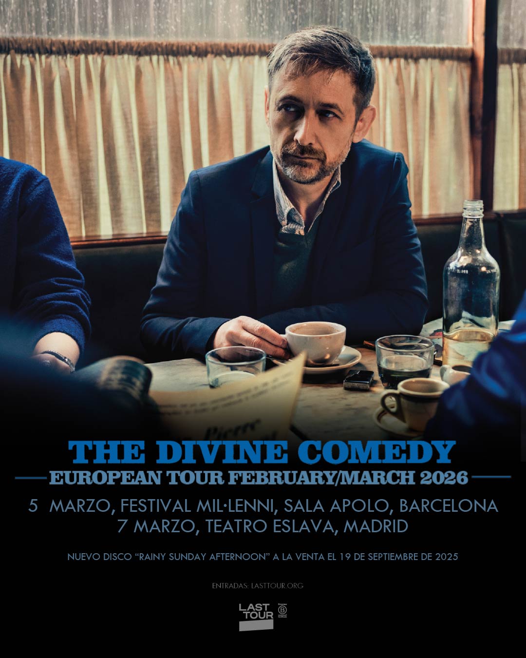 The Divine Comedy regresa a Madrid y Barcelona. La banda de Neil Hannon publicará en septiembre su nuevo álbum, 'Rainy Sunday Afternoon'.