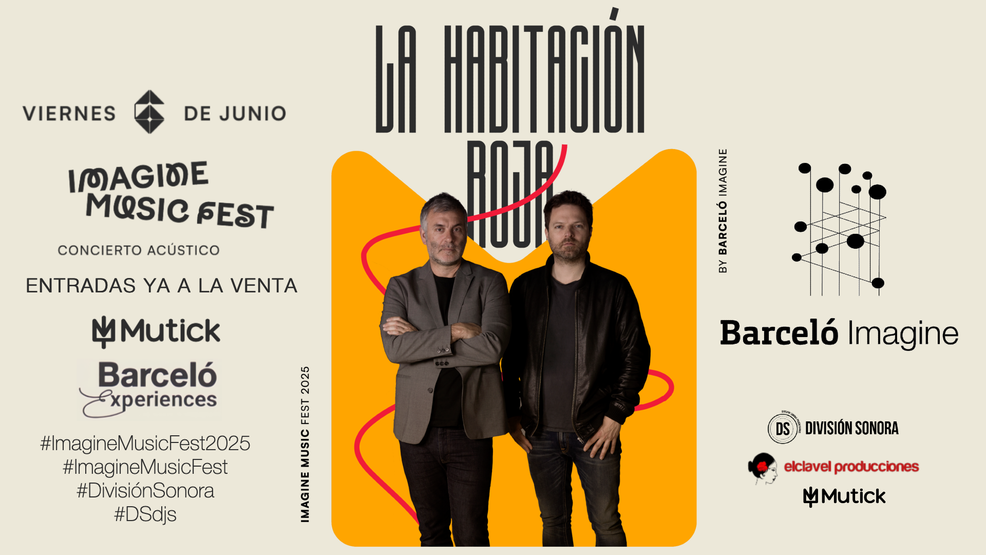 orteo para ver a La Habitación Roja en Madrid. Dos entradas dobles para ver a Jorge Martí y Pau Roca en formato dúo acústico