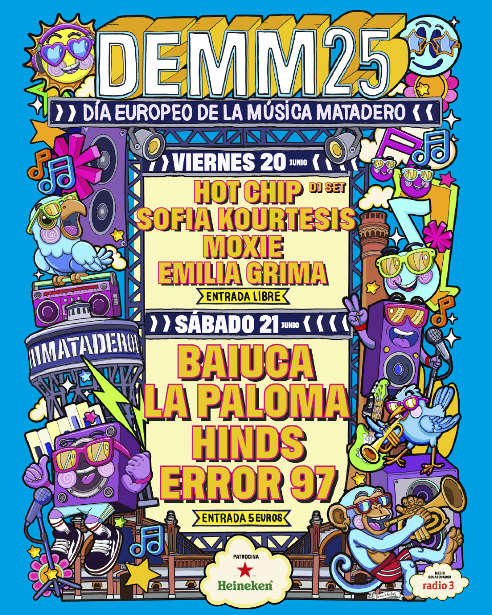 Matadero Madrid volverá a acoger este año 2025 conciertos para celebrar el Día Europeo de la Música (DEMM), durante el 20, 21 y 22 de junio.