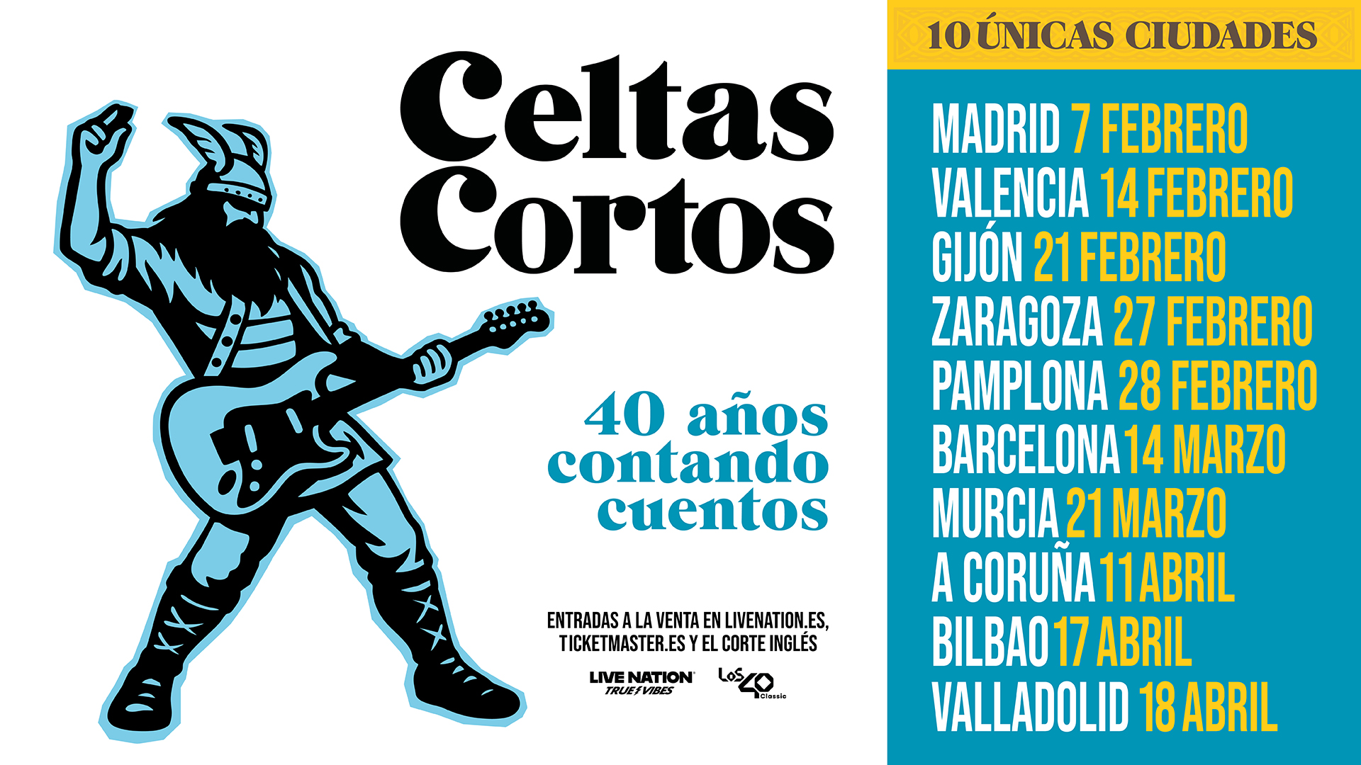 Celtas Cortos celebrarán sus cuatro décadas de trayectoria con '40 años contando cuentos', una gira que pasará por diez ciudades españolas.