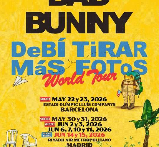 Bad Bunny dará ocho conciertos en el Metropolitano y dos en el Olímpic